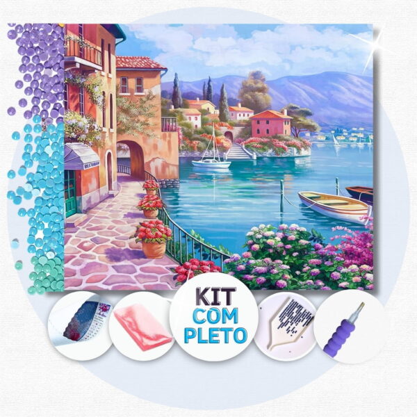 20 Porto Romântico - Kit Pintura com Cristais