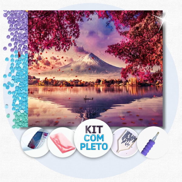 31 Monte Fuji - Kit Pintura com Cristais
