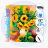 Vaso Girassois - Kit Pintura com Cristais