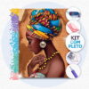 Africana Tímida - Kit Pintura com Cristais