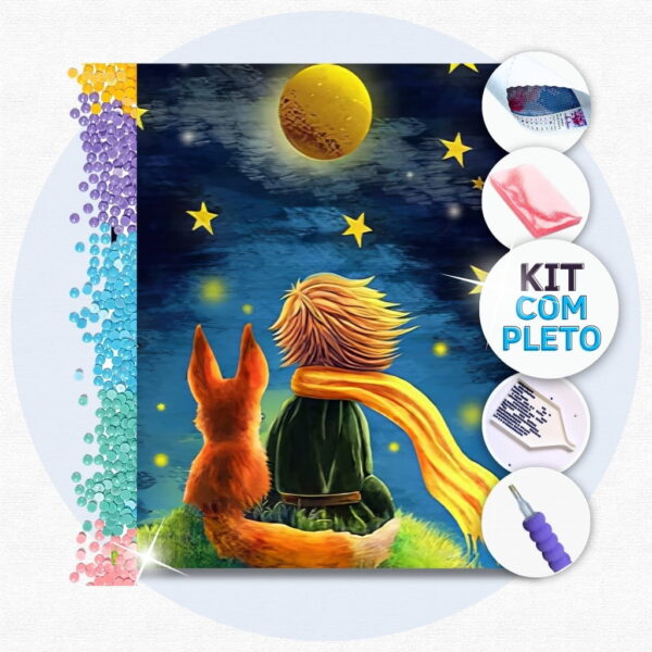 O Pequeno Príncipe - Kit Pintura com Cristais