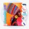 50x40cm - Africana Cores - Kit Pintura Diamante