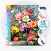 Vaso Flores Elegantes - Kit Pintura com Cristais