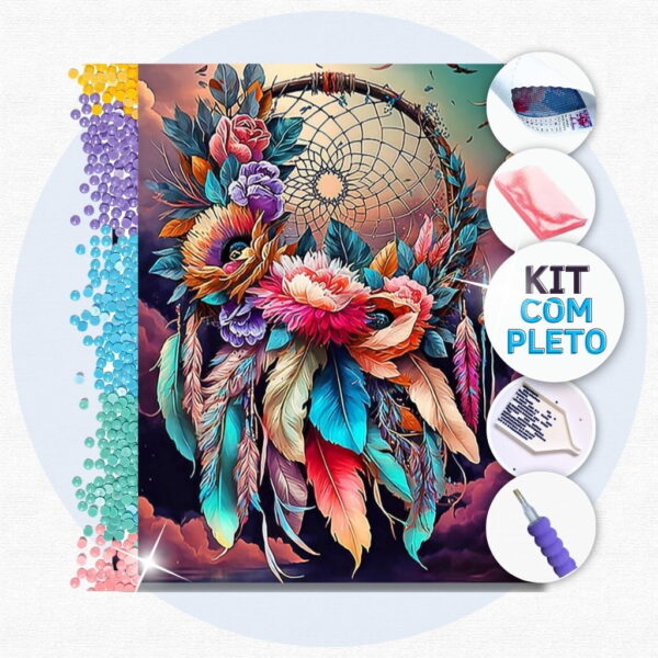 59 50x40cm - Filtro dos Sonhos Mágico - Kit Pintura Diamante