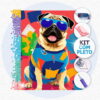 Pug Estiloso - Kit Pintura com Cristais