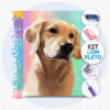 77 30x25cm - Labrador Carinhoso - Kit Pintura Diamante