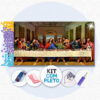 A Última Ceia - Kit Pintura com Cristais