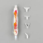 Caneta Ergonômica Flores + Acessórios Facilitadores