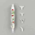 Caneta Ergonômica Rosas + Acessórios Facilitadores