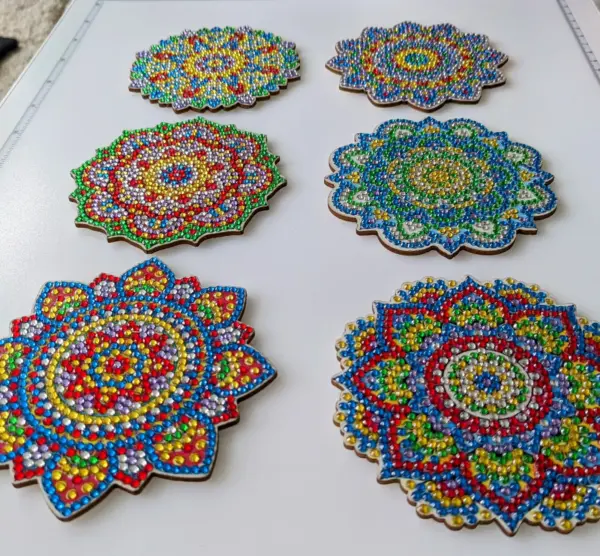 8 Peças – Mandala – Kit Porta-copos