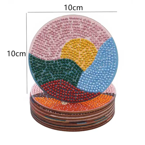 6 Peças – Montanha – Kit Porta-copos