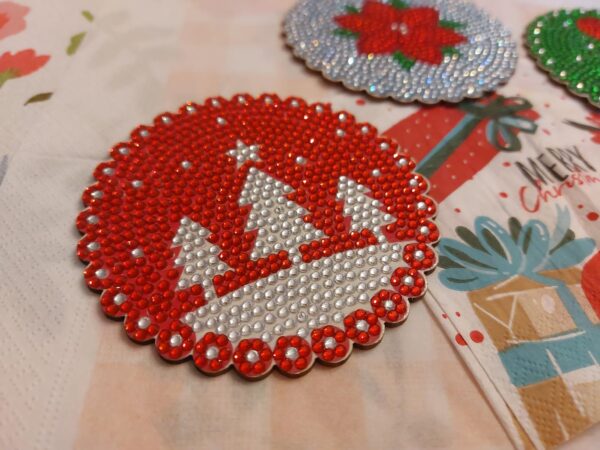 8 e 6 Peças – Combo Natal – 2 Kits Porta-copos