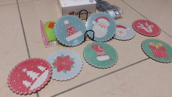 Version 1.0.0 8 Peças – Natal – Kit Porta-copos