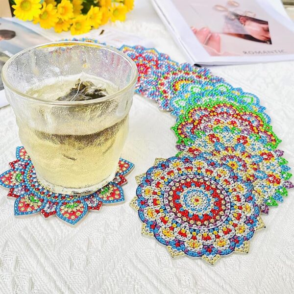 8 Peças – Mandala – Kit Porta-copos