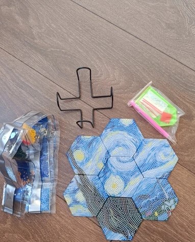 7 Peças – Van Gogh Mosaico – Kit Porta-copos