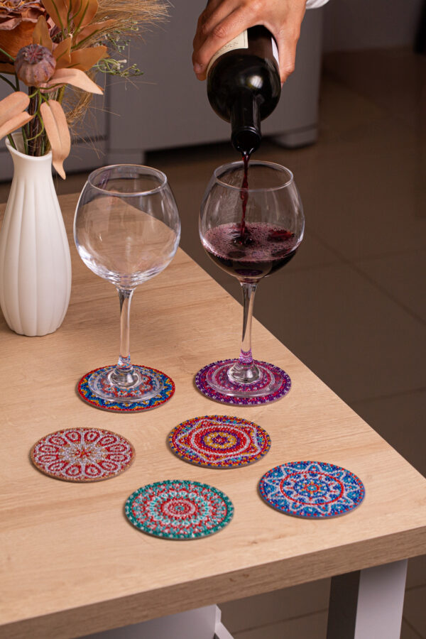 IMG_1577 6 Peças – Mandala – Kit Porta-copos