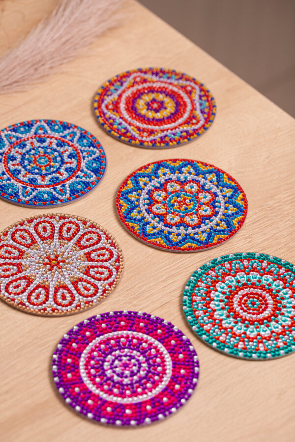 IMG_1599 6 Peças – Mandala – Kit Porta-copos