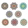 8 Peças – Mandala – Kit Porta-copos