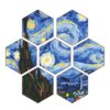 7 Peças – Van Gogh Mosaico – Kit Porta-copos