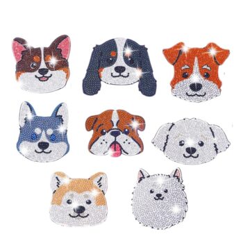 8 Peças – Cachorro – Kit Porta-copos