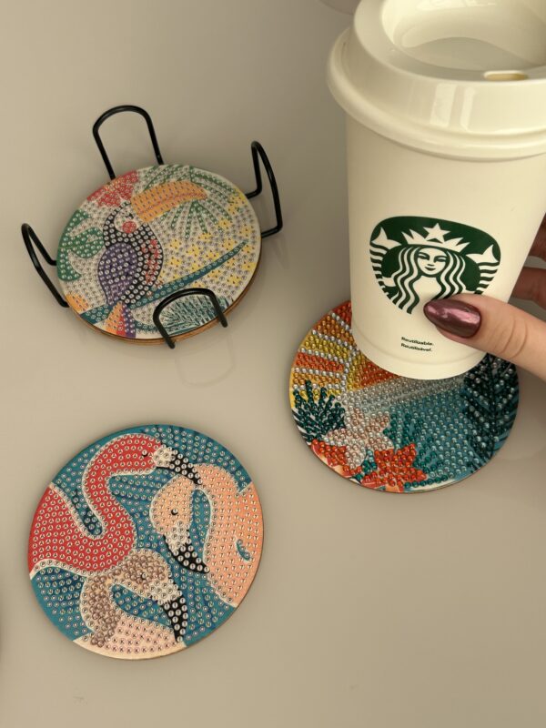 8 Peças – Brasilidade – Kit Porta-copos