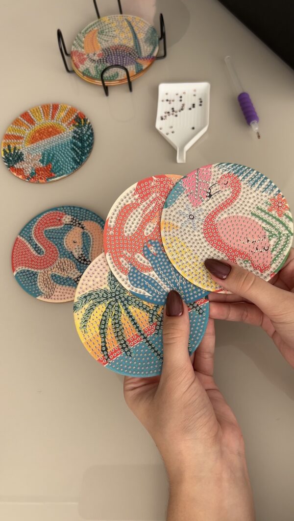 8 Peças – Brasilidade – Kit Porta-copos