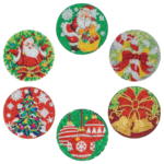 6 Peças – Natal Fantástico – Kit Porta-copos