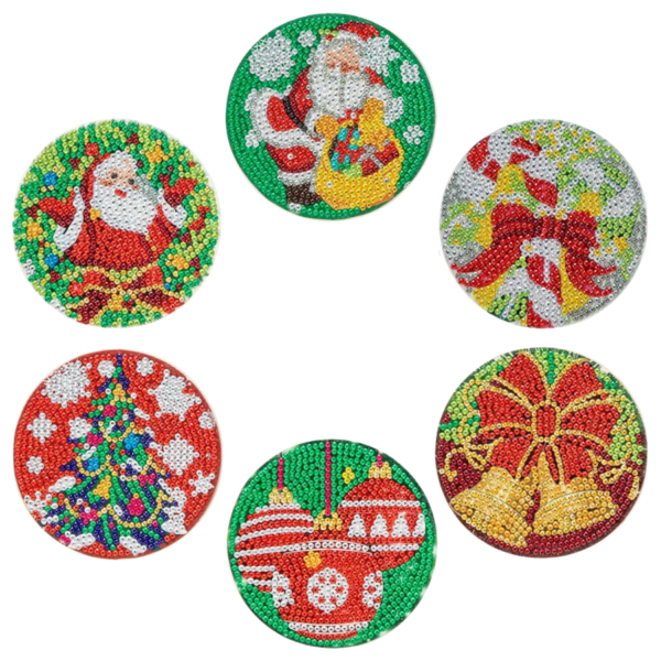 1 6 Peças – Natal Fantástico – Kit Porta-copos