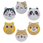6 Peças – Animais Fofos – Kit Porta-copos