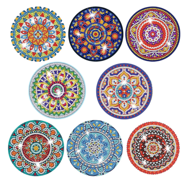 3 8 Peças – Mandala Harmonia – Kit Porta-copos
