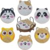 71Jb5S00tKL._AC_SL1500_ 6 Peças – Animais Fofos – Kit Porta-copos