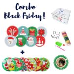 8 e 6 Peças – Combo Natal – 2 Kits Porta-copos