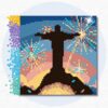 20x20cm – Carnaval no Rio de Janeiro – Kit Pintura com Cristais