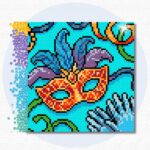 20x20cm – Carnaval Tradicional – Kit Pintura com Cristais