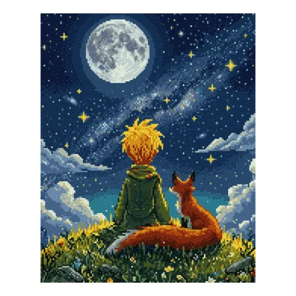 Confidencia_Lunar-40x50-RD-01 40x50cm - O Pequeno Príncipe