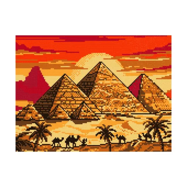 40x30cm - Pirâmides no Crepúsculo