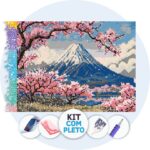 Fuji em Flor - Kit Pintura com Cristais