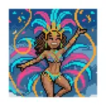 20x20cm – Rainha de Bateria