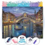 A Ponte de Veneza - Kit Pintura com Cristais