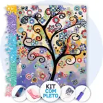 Bela Árvore Colorida - Kit Pintura com Cristais
