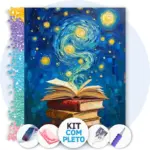 Biblioteca dos Sonhos - Kit Pintura com Cristais