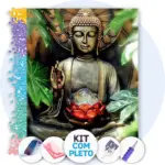 Buda da Calmaria - Kit Pintura com Cristais