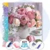 Buquê de Rosas Delicadas - Kit Pintura com Cristais