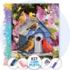 Casa dos Passarinhos Coloridos - Kit Pintura com Cristais
