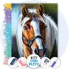 Cavalo Marrom Sedutor - Kit Pintura com Cristais