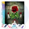 Filtro de Rosas Vermelhas - Kit Pintura com Cristais