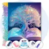 Livro Mágico Árvore Branca - Kit Pintura com Cristais
