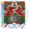 40x50cm - Caneca de Café - Kit Pintura com Cristais