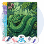 30x40cm - Sussurro da Selva - Kit Pintura com Cristais