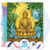 40x50cm - Buda Silencioso - Kit Pintura com Cristais